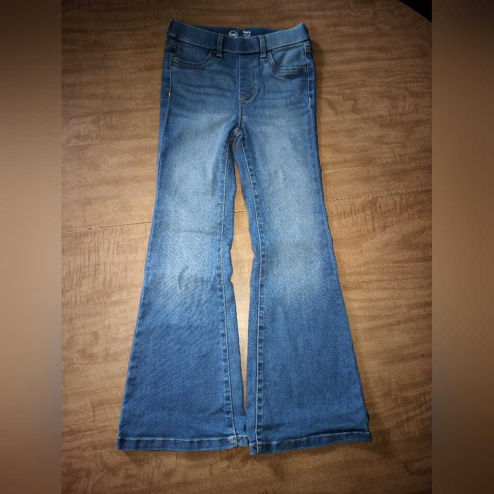 Girls Wonder Nation Denim Flare Jeans - Size M (7/8)